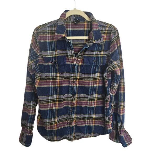 Patagonia Womens Fjord Flannel Shirt Size S Gorpcore Outdoor Hiking Trail Casual - Picture 2 of 9